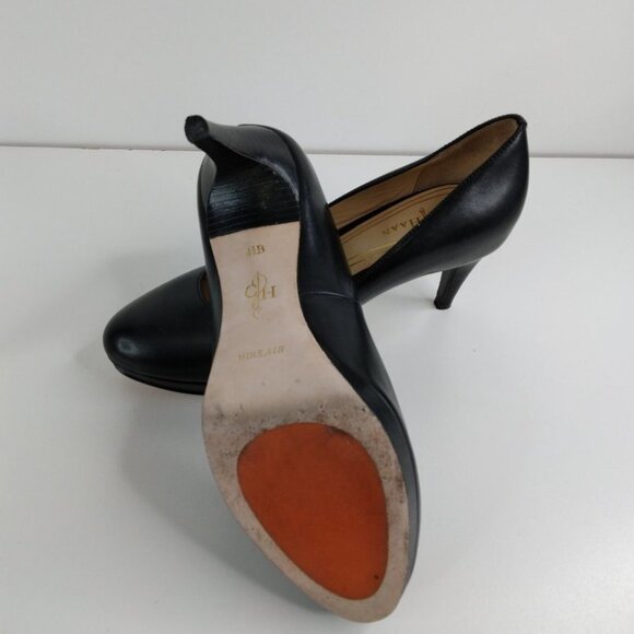 Cole Haan 4.5B Chelsea Leather Pumps Womens Platform Heels Shoes Black Slip On - Picture 14 of 15